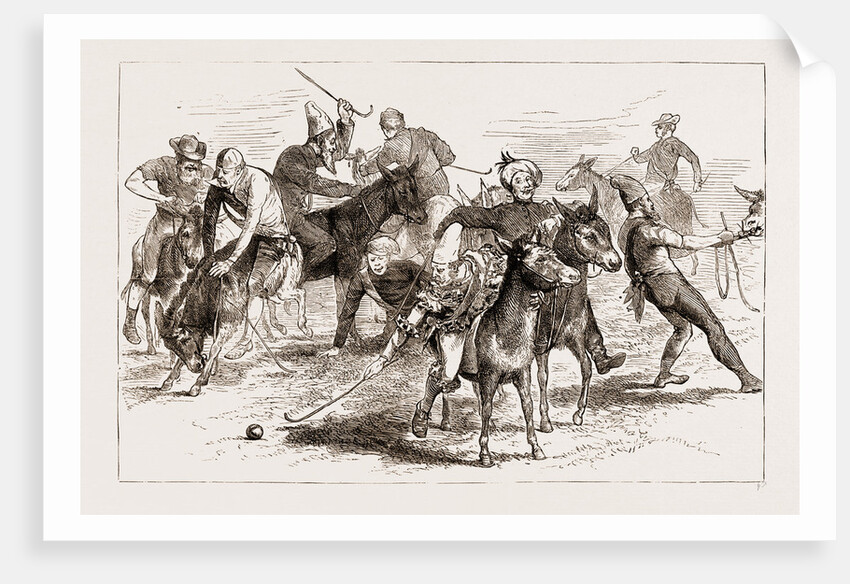 Polo Burlesqued, The Volunteer Camp At Wimbledon UK 1873 by Anonymous