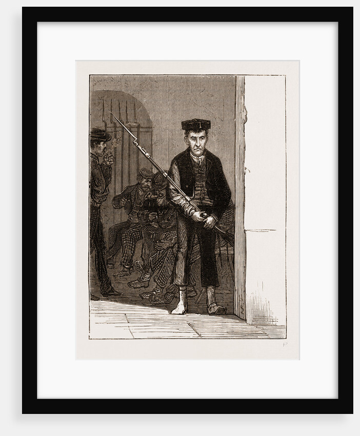 A National Guard Sentry At Cordova by Anonymous