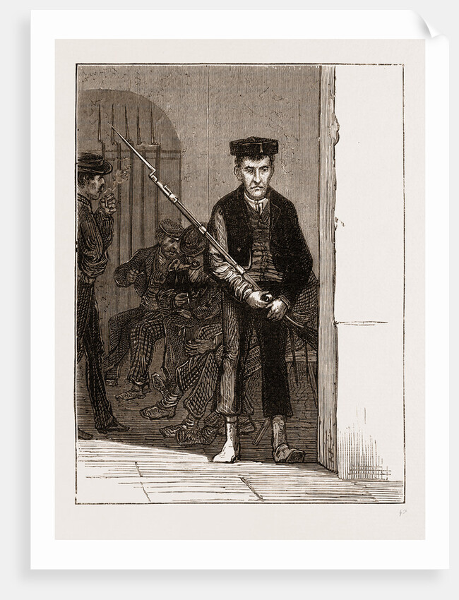 A National Guard Sentry At Cordova by Anonymous