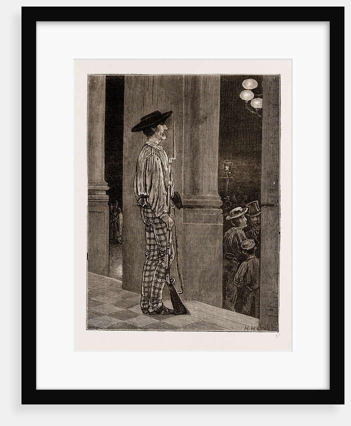 A National Guard Sentry Before The Hotel De Ville, Seville by Anonymous