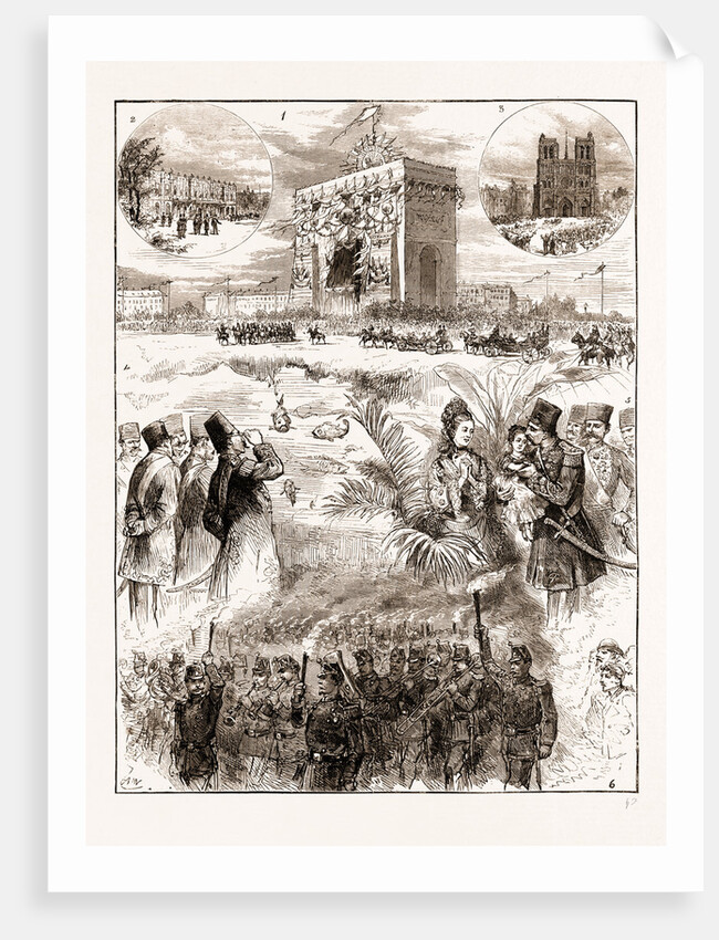 The Shah Of Persia (iran) In Paris France 1873 by Anonymous