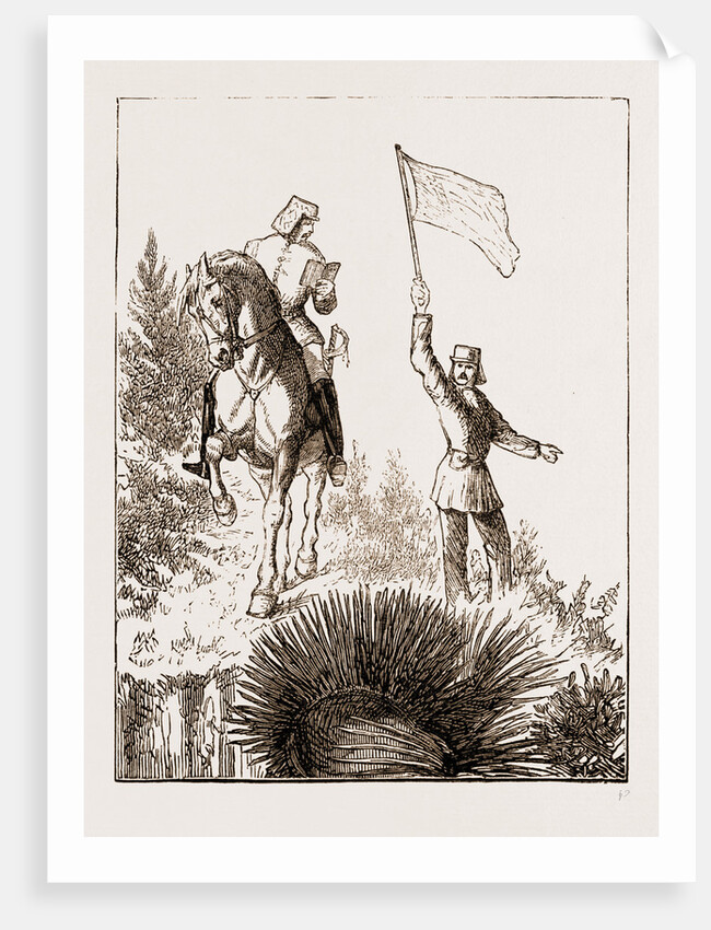 Signalling Question And Answer, Military Manoeuvres In Bermuda 1873 by Anonymous