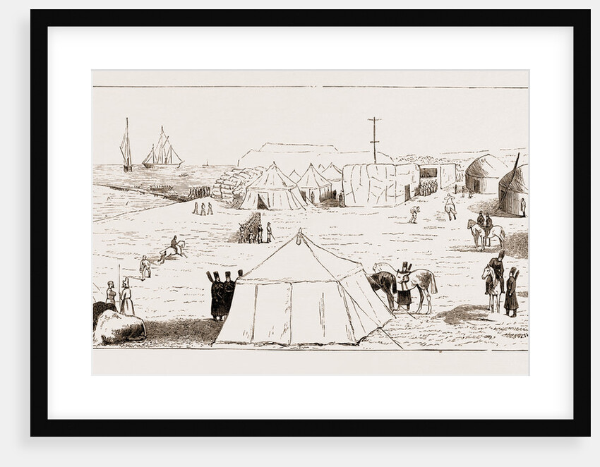 Encampment On The Kinderlinsky Gulf, East Coast Of Caspian Sea by Anonymous