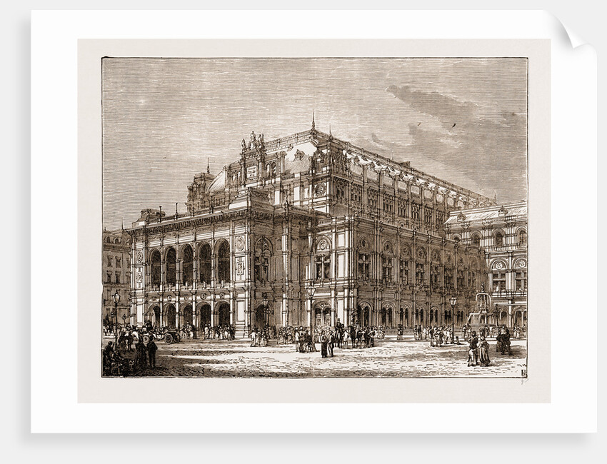 The Opera House, Vienna Austria 1873 by Anonymous