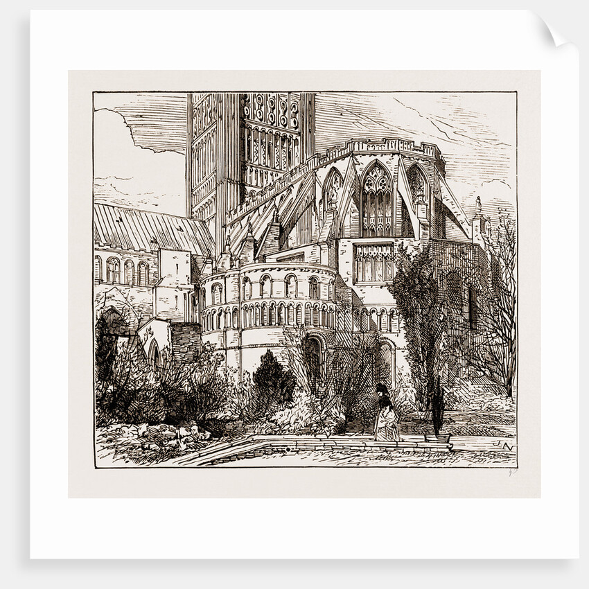 Norwich Cathedral, Social Science Congress At Norwich UK 1873 by Anonymous