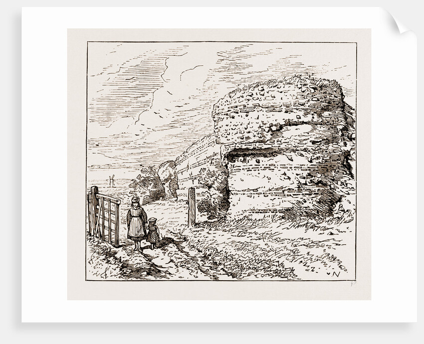 Burgh Castle, Social Science Congress At Norwich UK 1873 by Anonymous