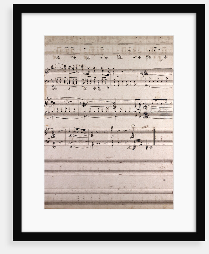 handwritten sheet music by Anonymous