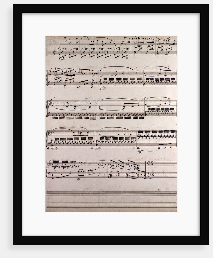 handwritten sheet music by Anonymous