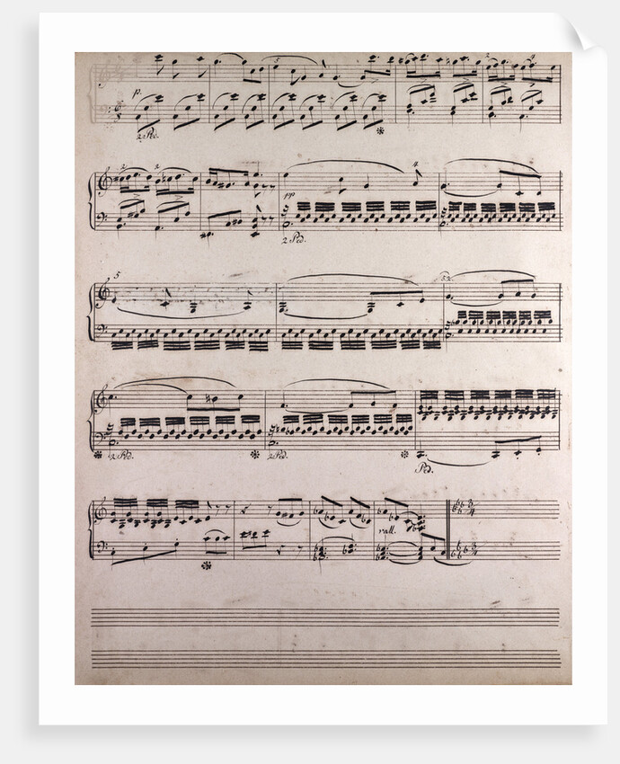 handwritten sheet music by Anonymous