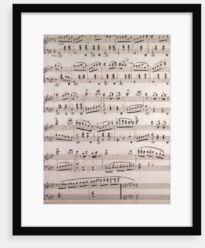 Handwritten sheet music by Anonymous