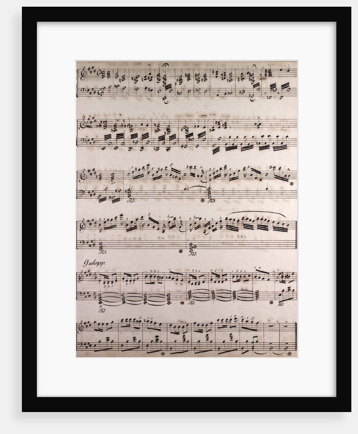 Handwritten sheet music by Anonymous