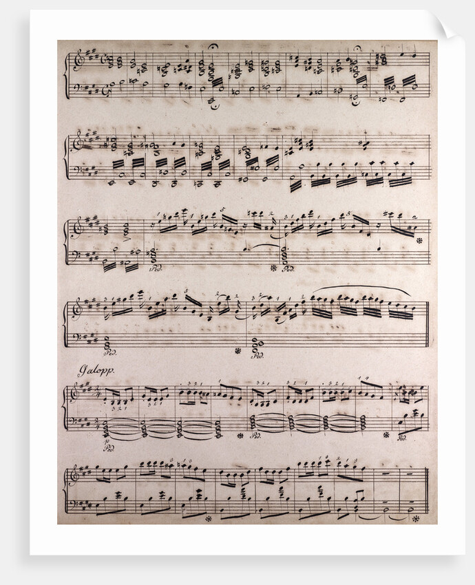 Handwritten sheet music by Anonymous
