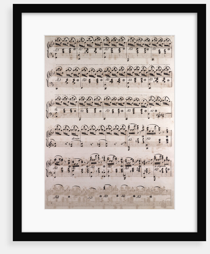 Handwritten sheet music by Anonymous