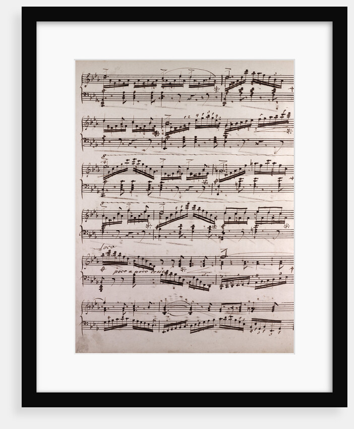 Handwritten sheet music by Anonymous