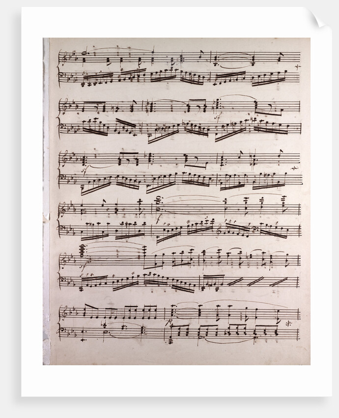 Handwritten sheet music by Anonymous