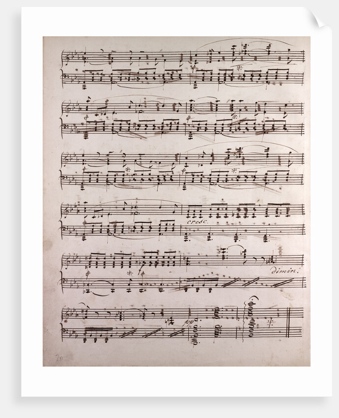 Handwritten sheet music by Anonymous
