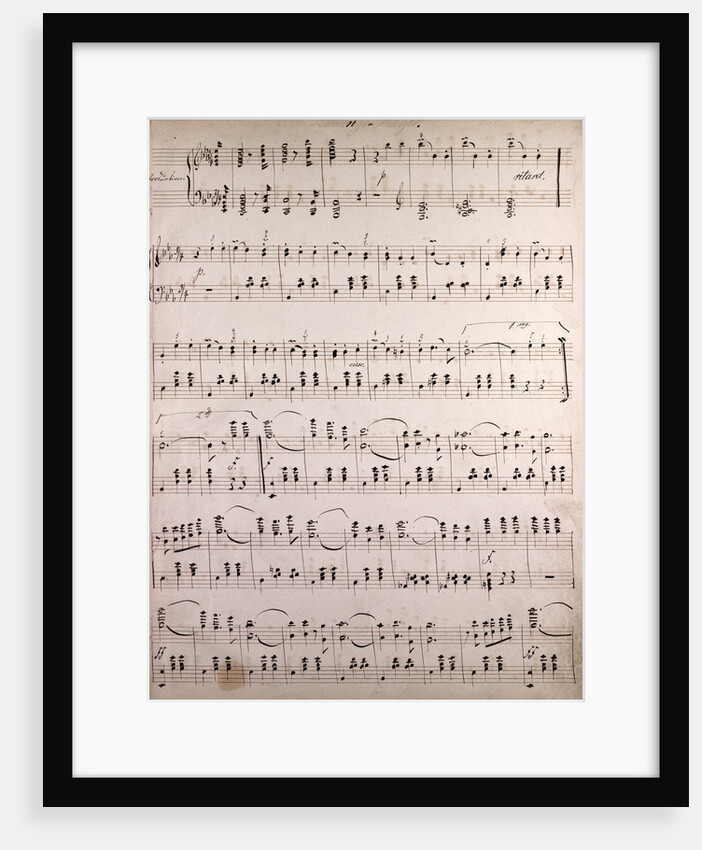 Handwritten sheet music by Anonymous