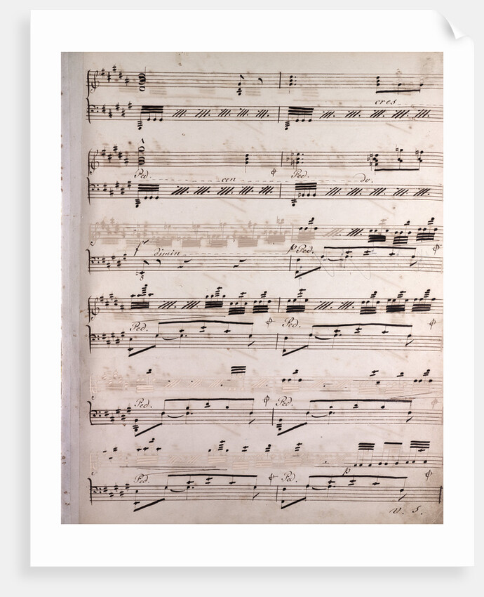 Handwritten sheet music by Anonymous