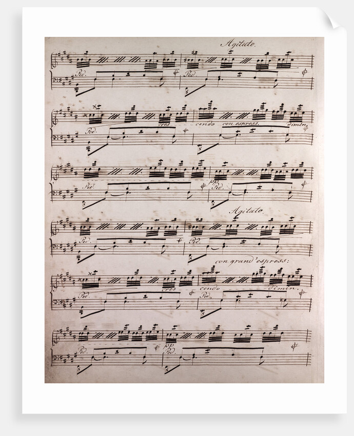 Handwritten sheet music by Anonymous