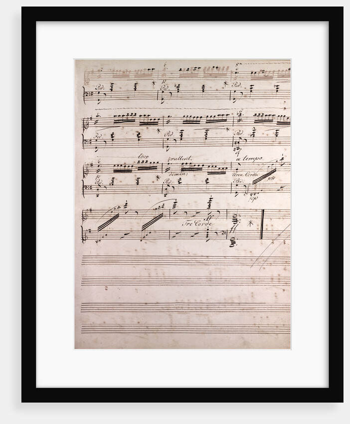 Handwritten sheet music by Anonymous