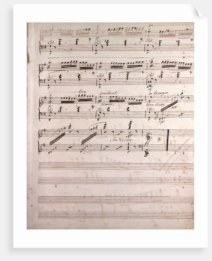 Handwritten sheet music by Anonymous