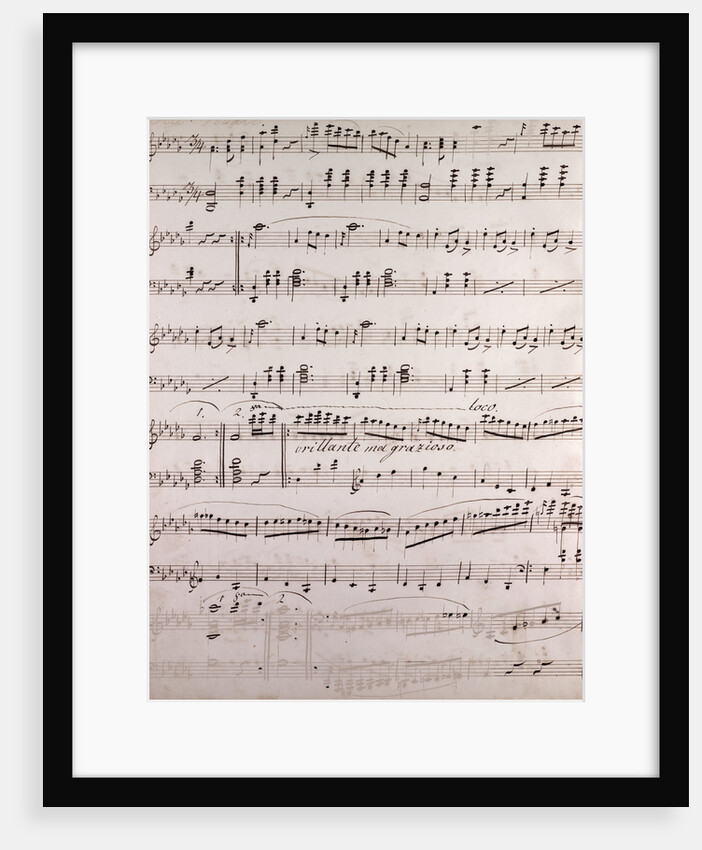 Handwritten sheet music by Anonymous