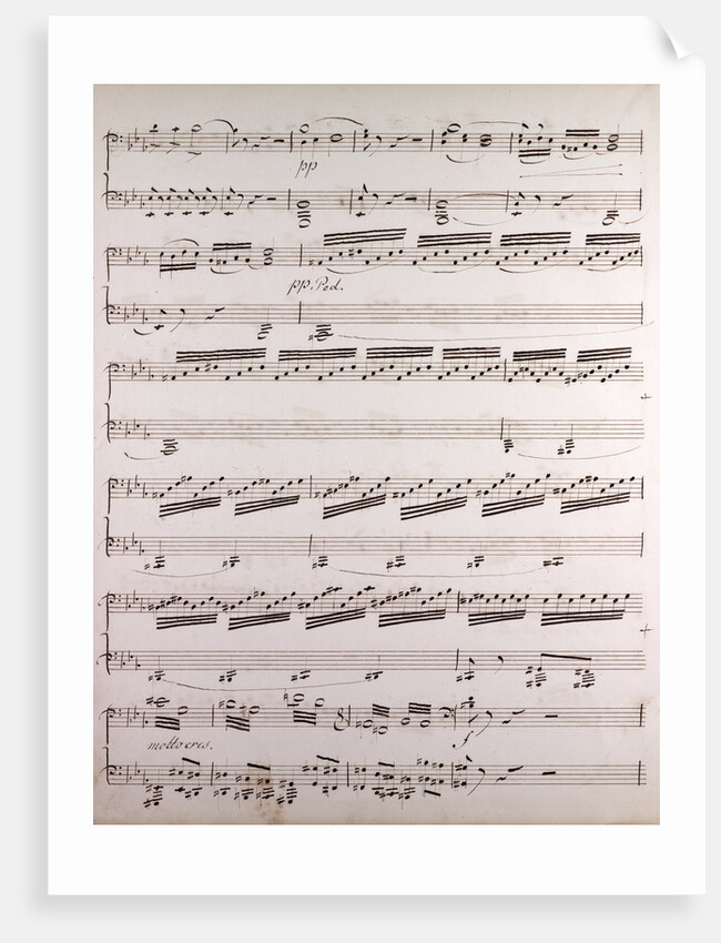 Handwritten sheet music by Anonymous