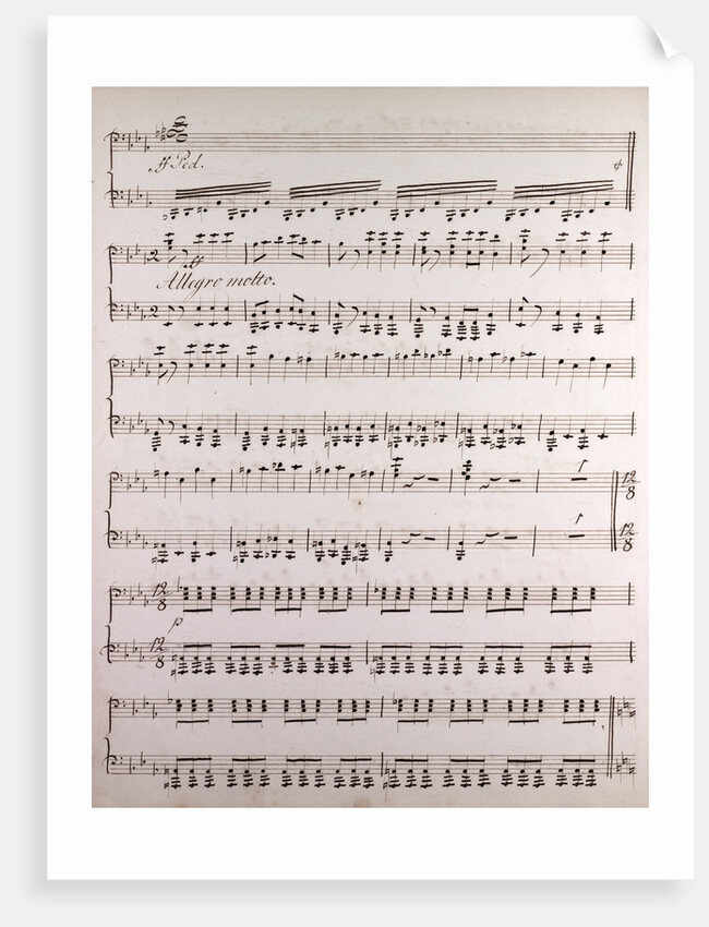 Handwritten sheet music by Anonymous