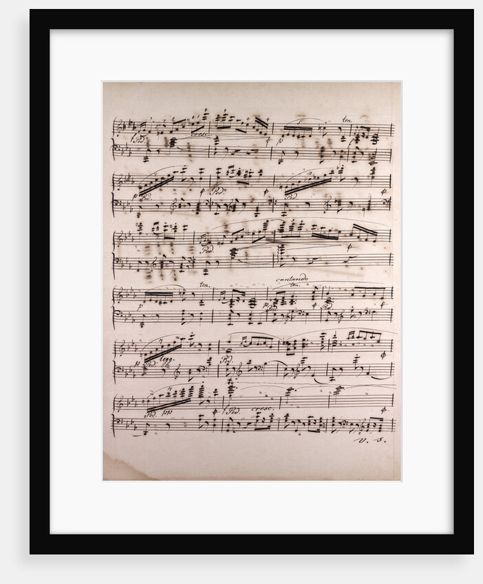 Handwritten sheet music by Anonymous