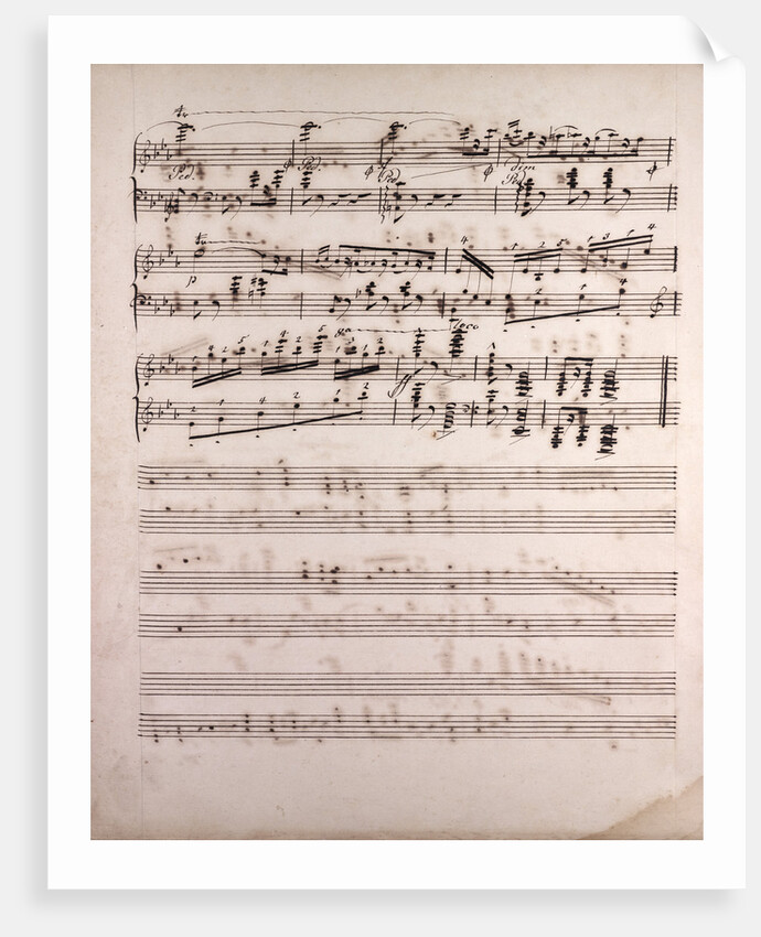 Handwritten sheet music by Anonymous