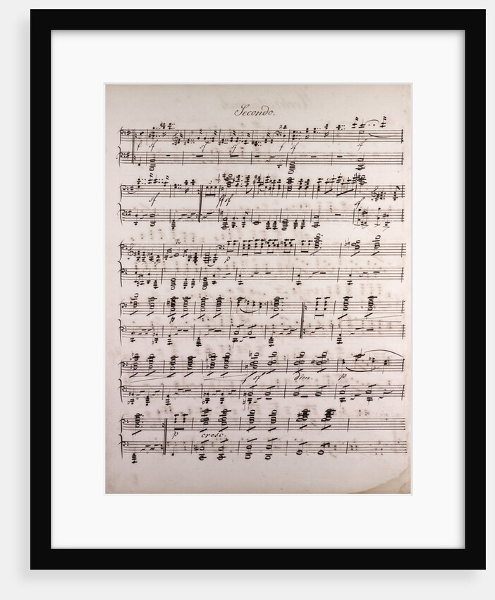 Handwritten sheet music by Anonymous