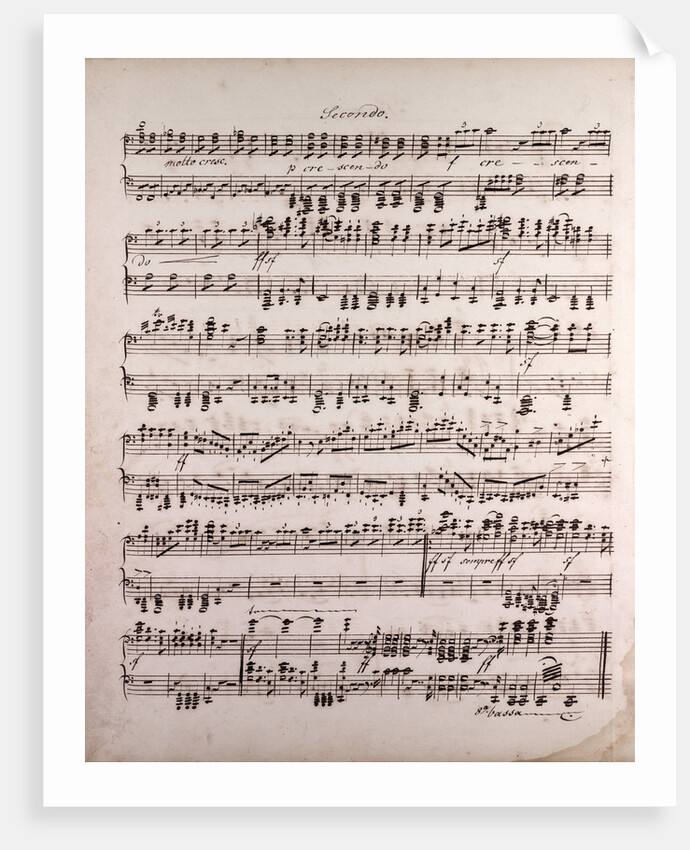 Handwritten sheet music by Anonymous