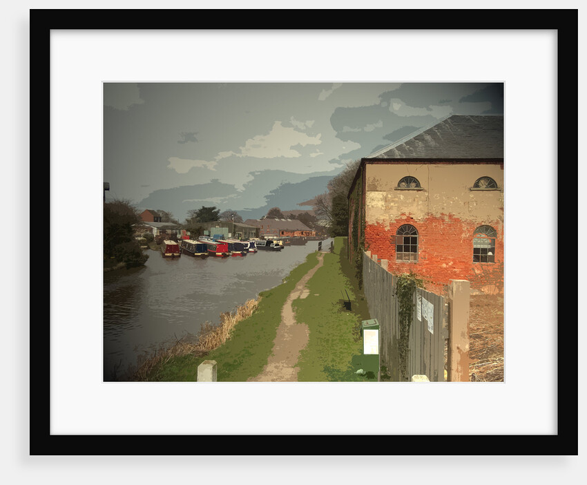 Warehouse and Barges on the Trent and The Derwent Valley Heritage Way by Sarah Smith