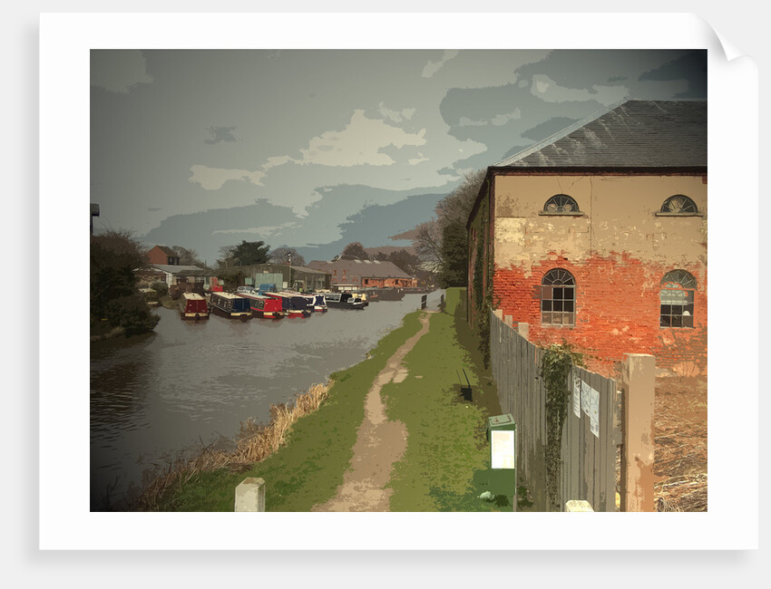 Warehouse and Barges on the Trent and The Derwent Valley Heritage Way by Sarah Smith
