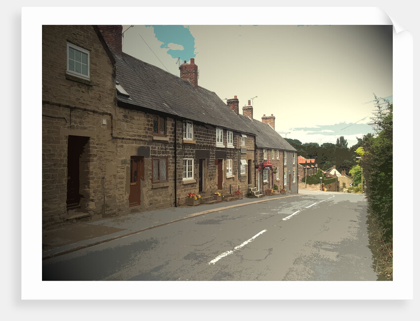 Row of Cottages in Ravenfield by Sarah Smith