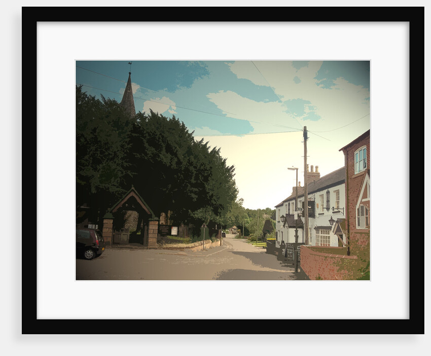 Village Scene in Ockbrook by Sarah Smith