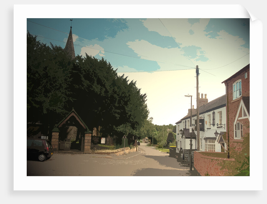 Village Scene in Ockbrook by Sarah Smith