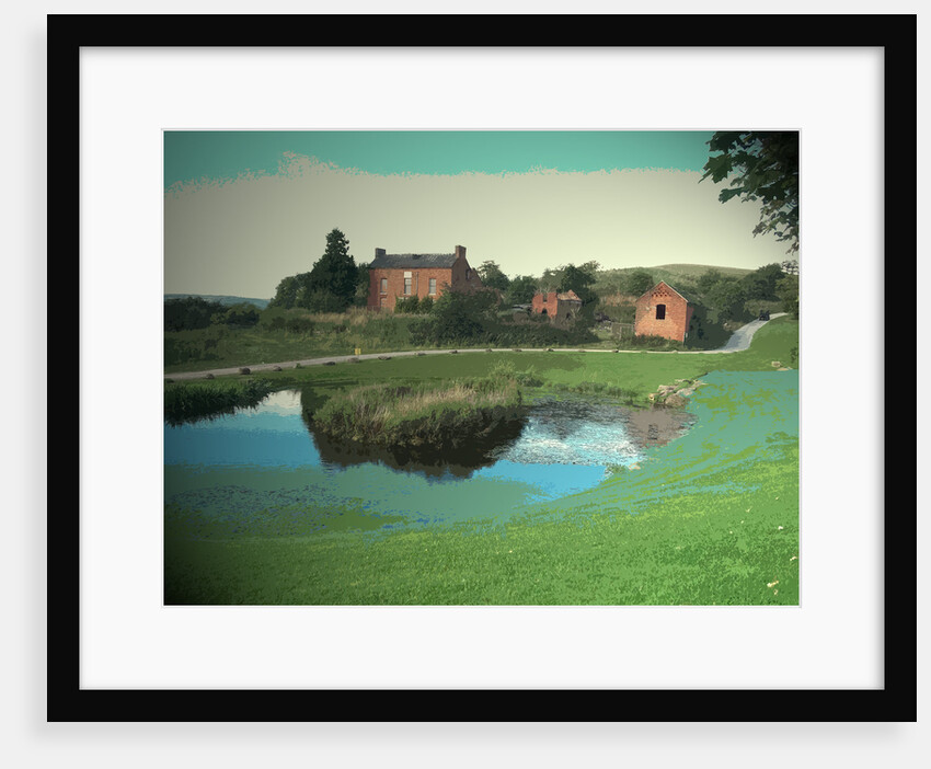 Pond and Derelict Dwelling on the by Sarah Smith