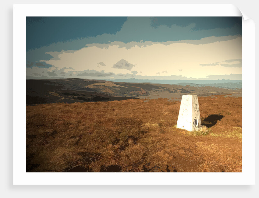 Triangulation Pillar on Burbage Edge by Sarah Smith
