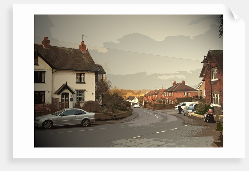 Village Scene in West Hallam by Sarah Smith