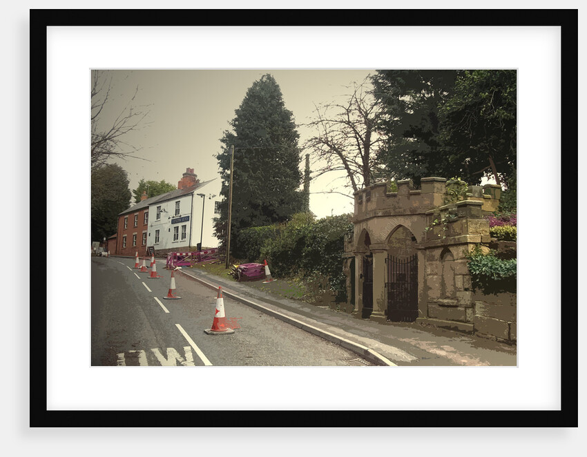 Well and Public House in Quarndon by Sarah Smith