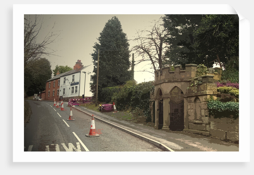 Well and Public House in Quarndon by Sarah Smith
