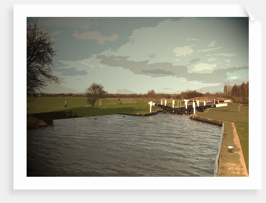 Aston Lock on the Trent and Mersey Canal by Sarah Smith