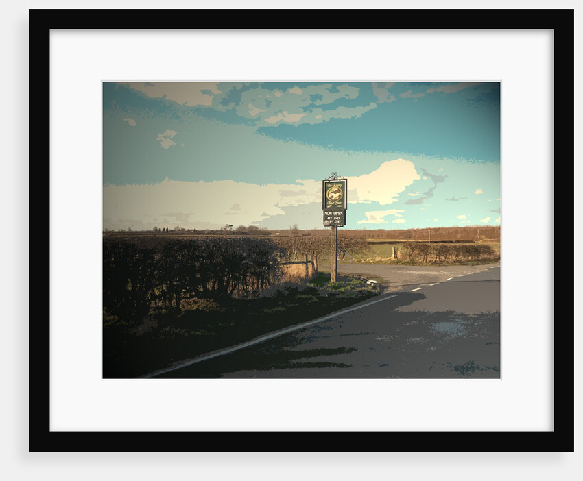 Pub Entrance Sign on Deep Dale Lane by Sarah Smith