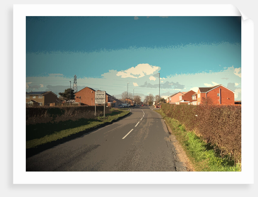 Derby and Sinfin Entrance Sign by Sarah Smith
