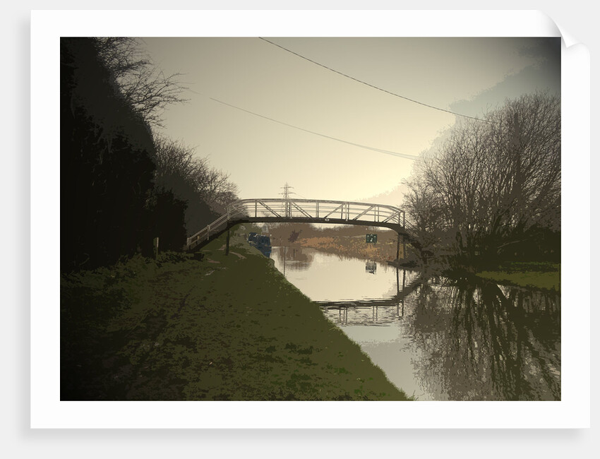 Footbridge over the Trent and Mersey by Sarah Smith