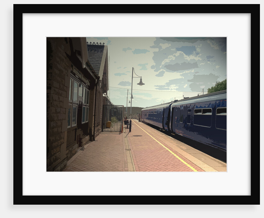 Departing Train at Shirebrook Railway by Sarah Smith
