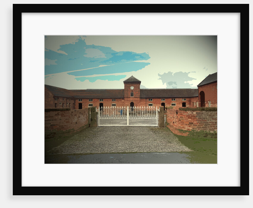 Courtyard and Clock Tower at Sapperton by Sarah Smith