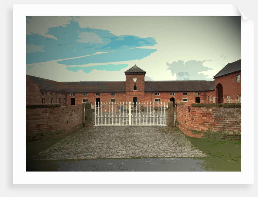 Courtyard and Clock Tower at Sapperton by Sarah Smith