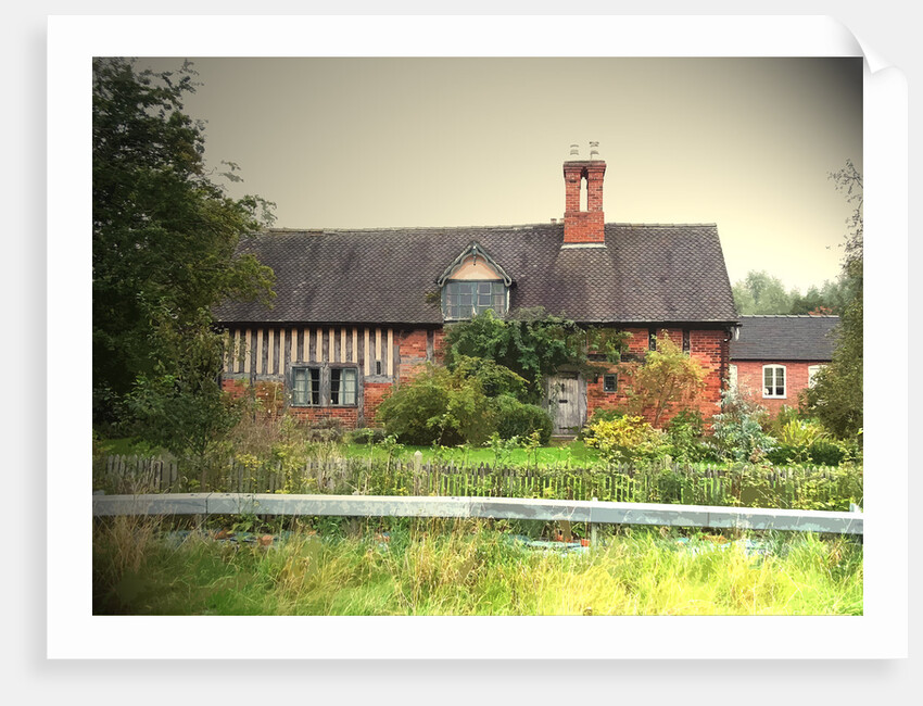 Timber-framed Cottage on Flackets Lane. Situated close to the A50 Road by Irene Johnson